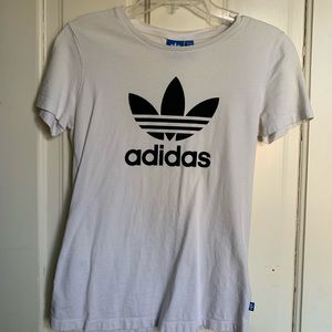 White Adidas Tee